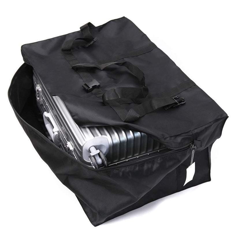 WFLB Extra Large Travel Duffel Bag with Trolley Sleeve Oversized Weekender Overnight Carry On Checked Luggage Bag Hospital Bag Anti Theft Travel Tote 28'',120L (black) - Image 4